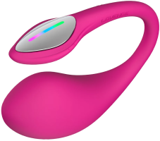 Lovense Lush 4 - Powerful App-controlled Wearable G-spot Egg Vibrator - Pink