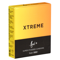 feel Xtreme 3 přírodní latexové kondomy s vroubky