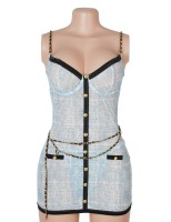 Chic Riviera blue dress