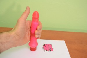 Vibrátor gelový anální 17 * 2.5 cm