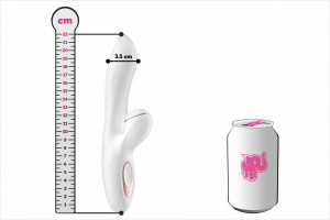 Satisfyer Pro G-Spot Rabbit – fotka s plechovkou