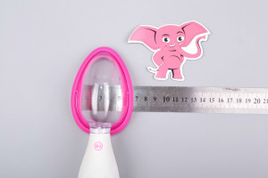 Automatická vibrační vakuová pumpa na vaginu Pink & White